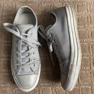 Converse Chuck Taylor All-star Ox Low Top Sneakers Women's 8 Gray Casual Lace Up